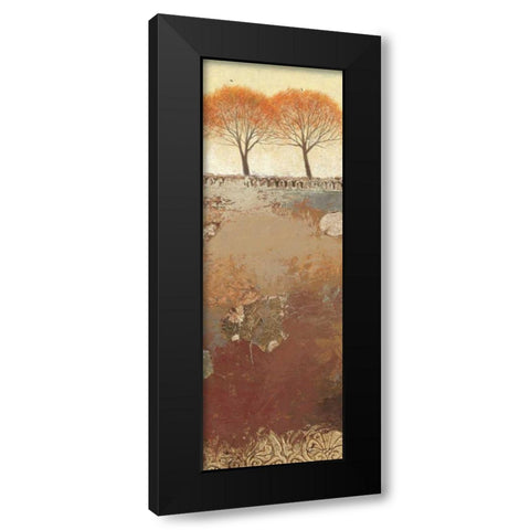 Field and Forest Panel III Black Modern Wood Framed Art Print with Double Matting by Wiens, James