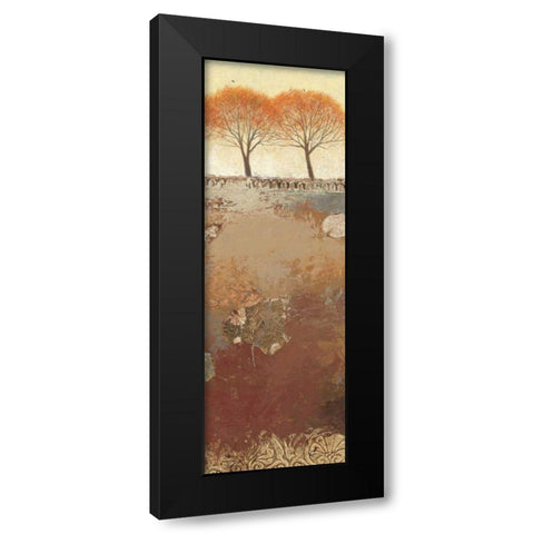 Field and Forest Panel III Black Modern Wood Framed Art Print by Wiens, James