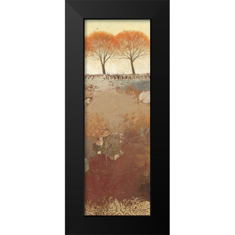 Field and Forest Panel III Black Modern Wood Framed Art Print by Wiens, James