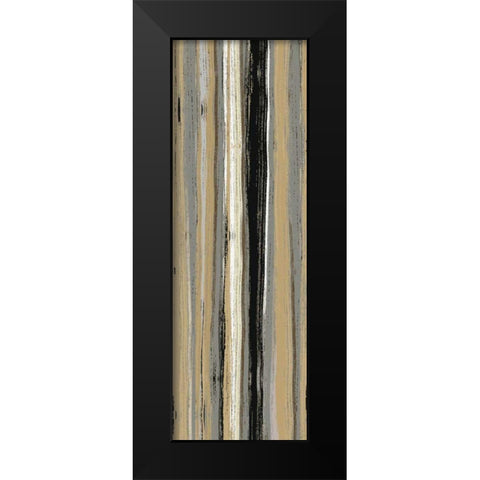 Rainy Streets Neutral Panel I Black Modern Wood Framed Art Print by Wild Apple Portfolio