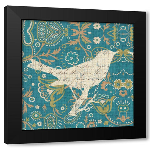 Bohemian Nature Square II Black Modern Wood Framed Art Print by ERR, Pela