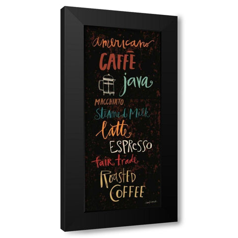 Fair Trade Panel I Black Modern Wood Framed Art Print by Warrick, Cheryl