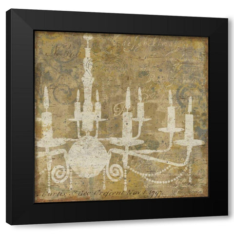 Faded Ornate I Gray no Bird Black Modern Wood Framed Art Print by Pela Studio