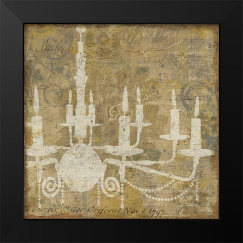 Faded Ornate I Gray no Bird Black Modern Wood Framed Art Print by Pela Studio