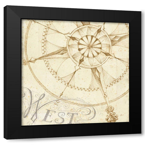 Coast to Coast Sepia IV Black Modern Wood Framed Art Print with Double Matting by Brissonnet, Daphne