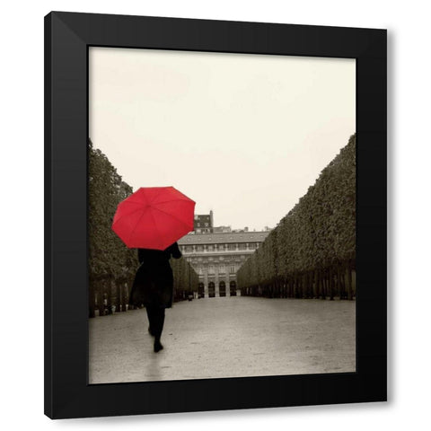 Paris Stroll I Feet Black Modern Wood Framed Art Print with Double Matting by Schlabach, Sue