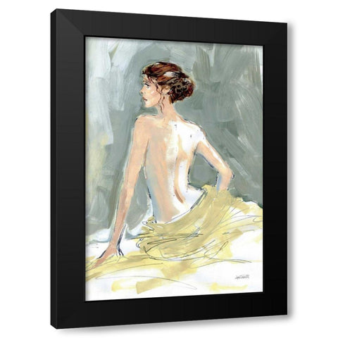 Nude II Black Modern Wood Framed Art Print with Double Matting by Tavoletti, Anne