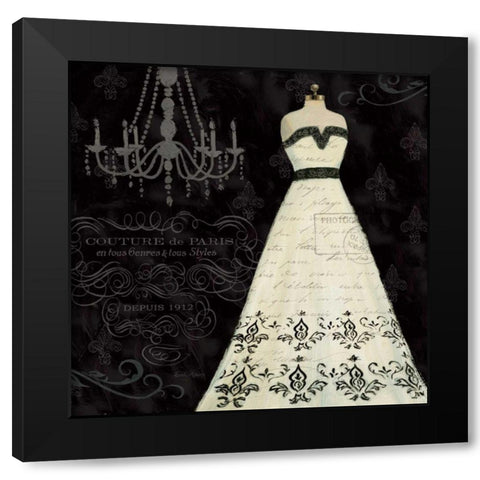 French Couture II Black Modern Wood Framed Art Print by Adams, Emily