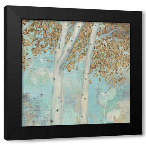 Golden Forest II Black Modern Wood Framed Art Print by Wiens, James