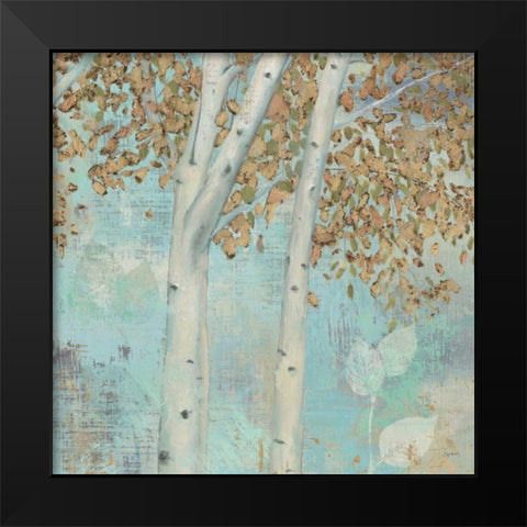 Golden Forest II Black Modern Wood Framed Art Print by Wiens, James