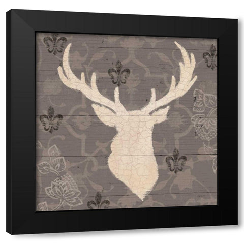 Rustic Elegance I Black Modern Wood Framed Art Print with Double Matting by Wiens, James