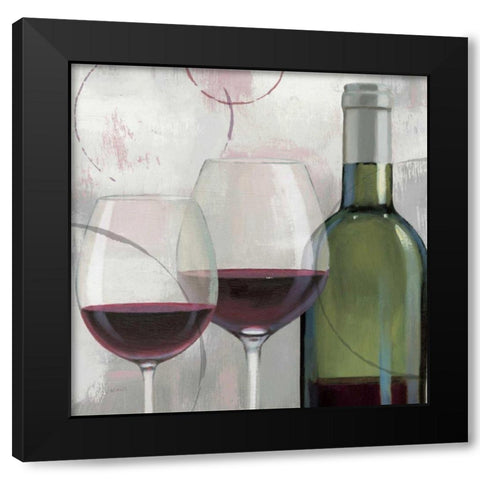 Taste Appeal Red II Black Modern Wood Framed Art Print with Double Matting by Wiens, James