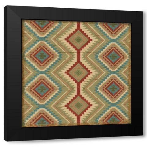 Country Mood Tile V v2 Black Modern Wood Framed Art Print with Double Matting by Wiens, James