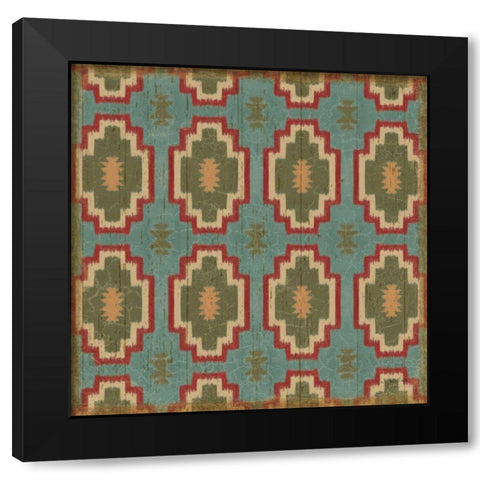 Country Mood Tile III Black Modern Wood Framed Art Print with Double Matting by Wiens, James