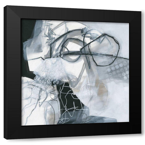 Whats Happening VI Black Modern Wood Framed Art Print by Davies, Jane