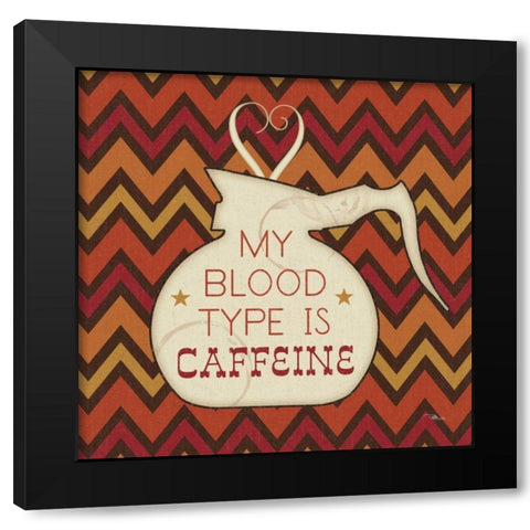 Caffeine I Black Modern Wood Framed Art Print with Double Matting by Pela Studio