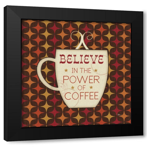 Caffeine IV Black Modern Wood Framed Art Print with Double Matting by Pela Studio