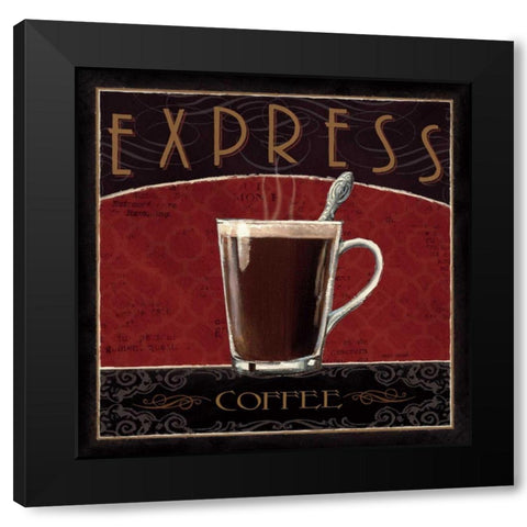 Coffee Shop IV Black Modern Wood Framed Art Print with Double Matting by Fabiano, Marco