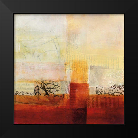 Warmth II Black Modern Wood Framed Art Print by Davies, Jane