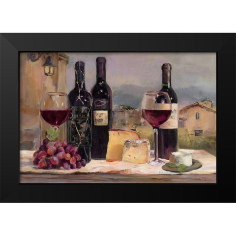 Villa Reds Black Modern Wood Framed Art Print by Hageman, Marilyn