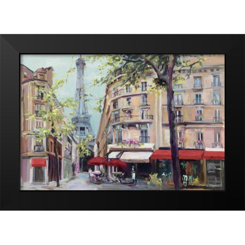 Springtime in Paris Black Modern Wood Framed Art Print by Hageman, Marilyn