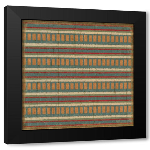 Country Mood Tile I Black Modern Wood Framed Art Print with Double Matting by Wiens, James