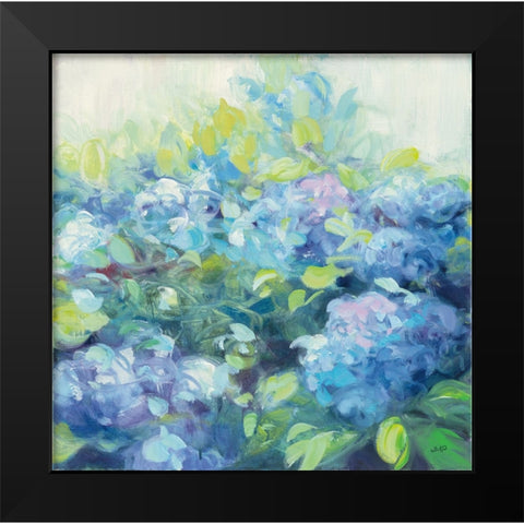 Bright Hydrangea II Black Modern Wood Framed Art Print by Purinton, Julia