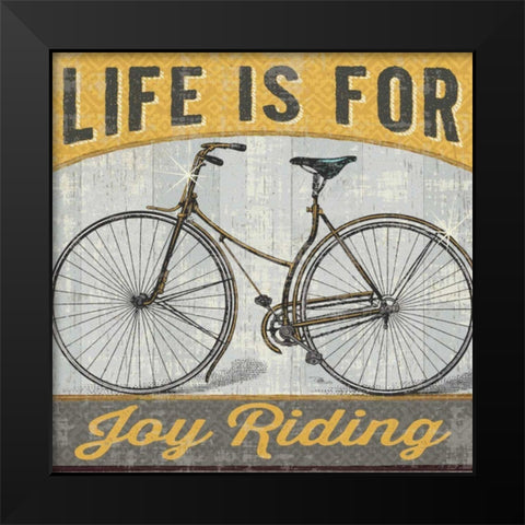 Joy Ride I Black Modern Wood Framed Art Print by Pela Studio