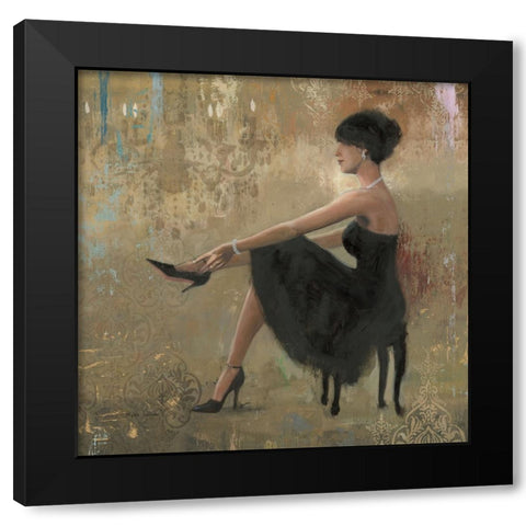 Grand Evening Square Black Modern Wood Framed Art Print by Sullivan, Myles
