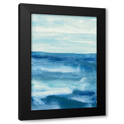 Lost in Blue Black Modern Wood Framed Art Print by Paschke, Chris