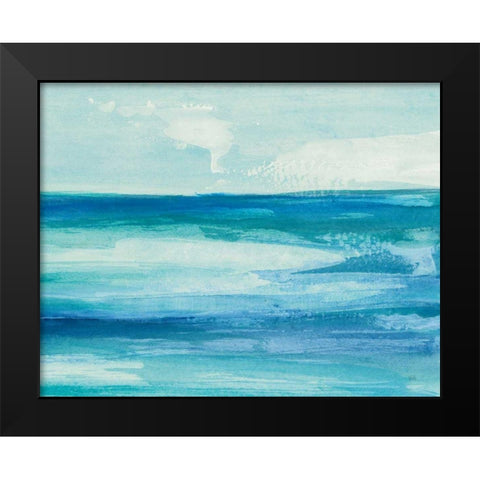 Seascape I Black Modern Wood Framed Art Print by Paschke, Chris