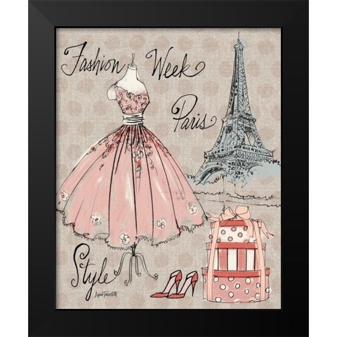 Fashion Week III Black Modern Wood Framed Art Print by Tavoletti, Anne