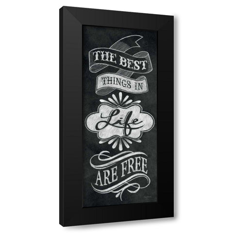 The Best Things in Life Black Modern Wood Framed Art Print with Double Matting by Urban, Mary