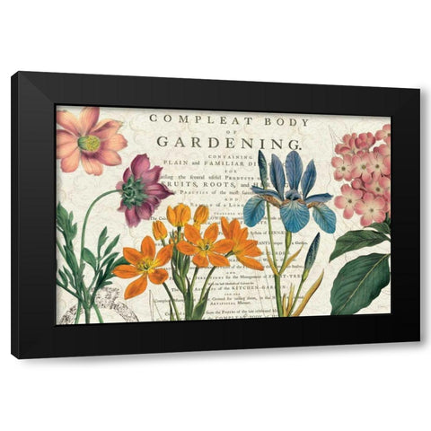 Botany Black Modern Wood Framed Art Print with Double Matting by Schlabach, Sue