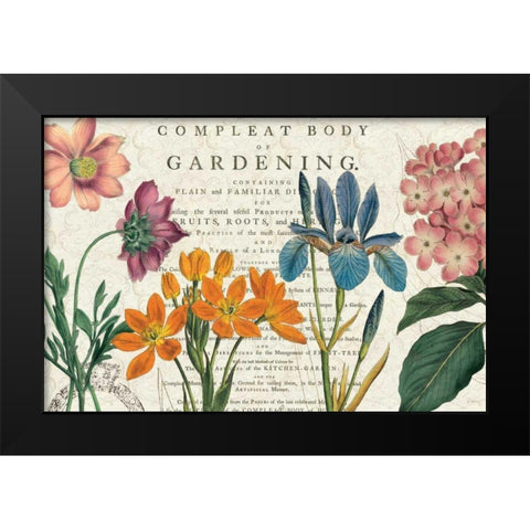 Botany Black Modern Wood Framed Art Print by Schlabach, Sue