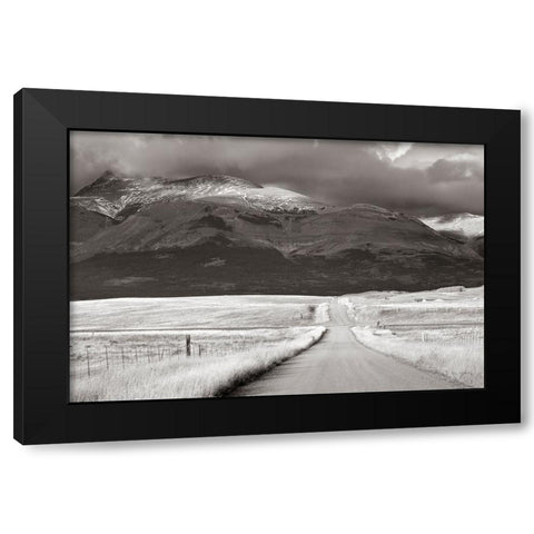 Crossroads Crop Black Modern Wood Framed Art Print with Double Matting by Majchrowicz, Alan