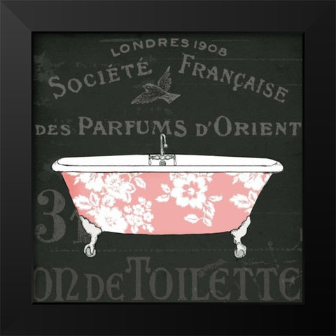 Chalkboard Bath II Black Modern Wood Framed Art Print by Schlabach, Sue