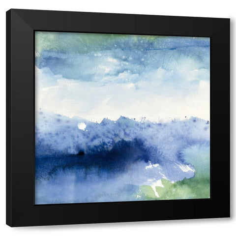 Midnight at the Lake II Black Modern Wood Framed Art Print by Schick, Mike