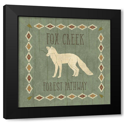 Lodge Resort IV on Wood Black Modern Wood Framed Art Print by Charron, Veronique