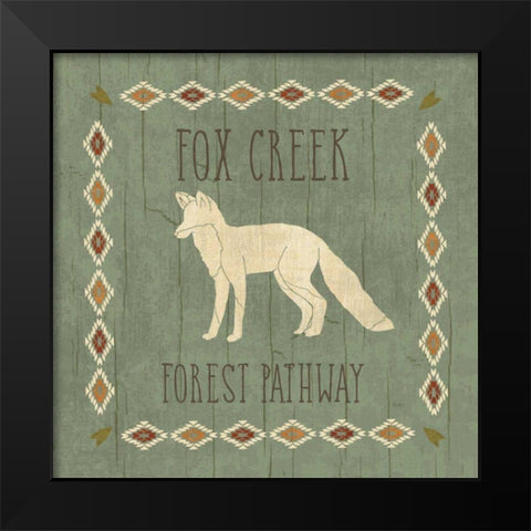 Lodge Resort IV on Wood Black Modern Wood Framed Art Print by Charron, Veronique