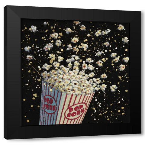 Cinema Pop Black Modern Wood Framed Art Print by Wiens, James