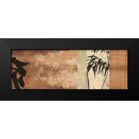 Whispering Dusk I Black Modern Wood Framed Art Print by Paschke, Chris