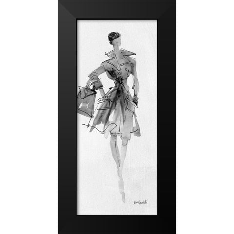 Fashion Sketchbook VII Black Modern Wood Framed Art Print by Tavoletti, Anne