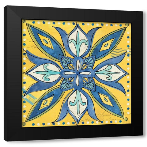 Tuscan Sun Tile II Black Modern Wood Framed Art Print with Double Matting by Tavoletti, Anne