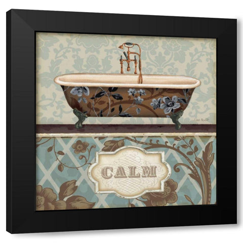 Bathroom Bliss II Black Modern Wood Framed Art Print with Double Matting by Audit, Lisa