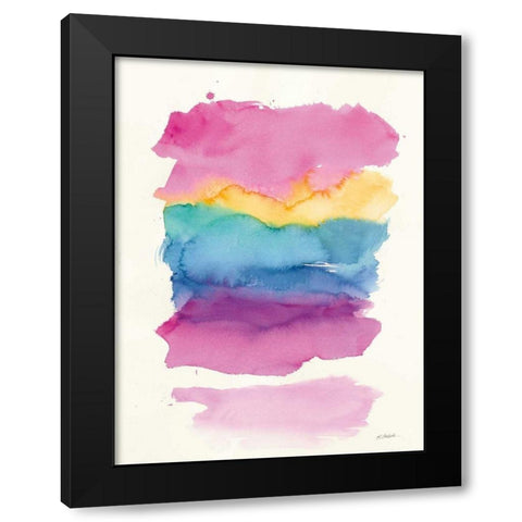 Miami Black Modern Wood Framed Art Print with Double Matting by Schick, Mike