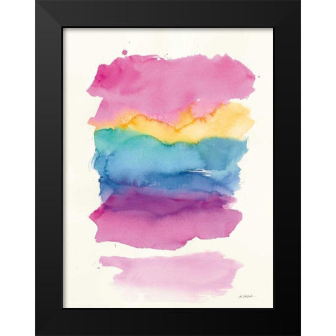 Miami Black Modern Wood Framed Art Print by Schick, Mike