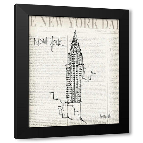 City Sketches I Black Modern Wood Framed Art Print with Double Matting by Tavoletti, Anne