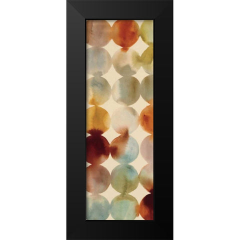Raindots Panel I Black Modern Wood Framed Art Print by Wild Apple Portfolio