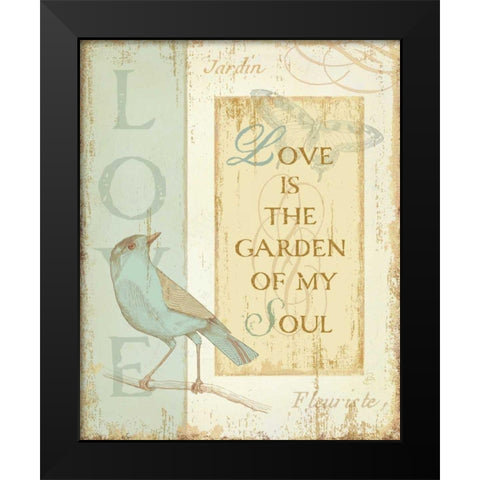 Secret Garden I Black Modern Wood Framed Art Print by Brissonnet, Daphne